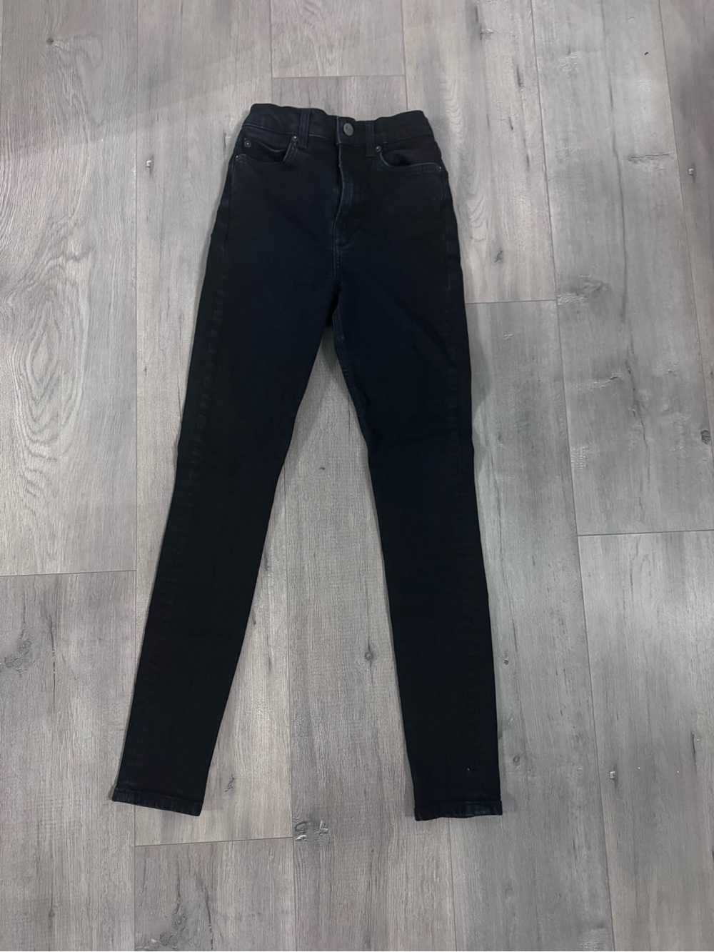 Reformation Black High-Rise Skinny Jeans